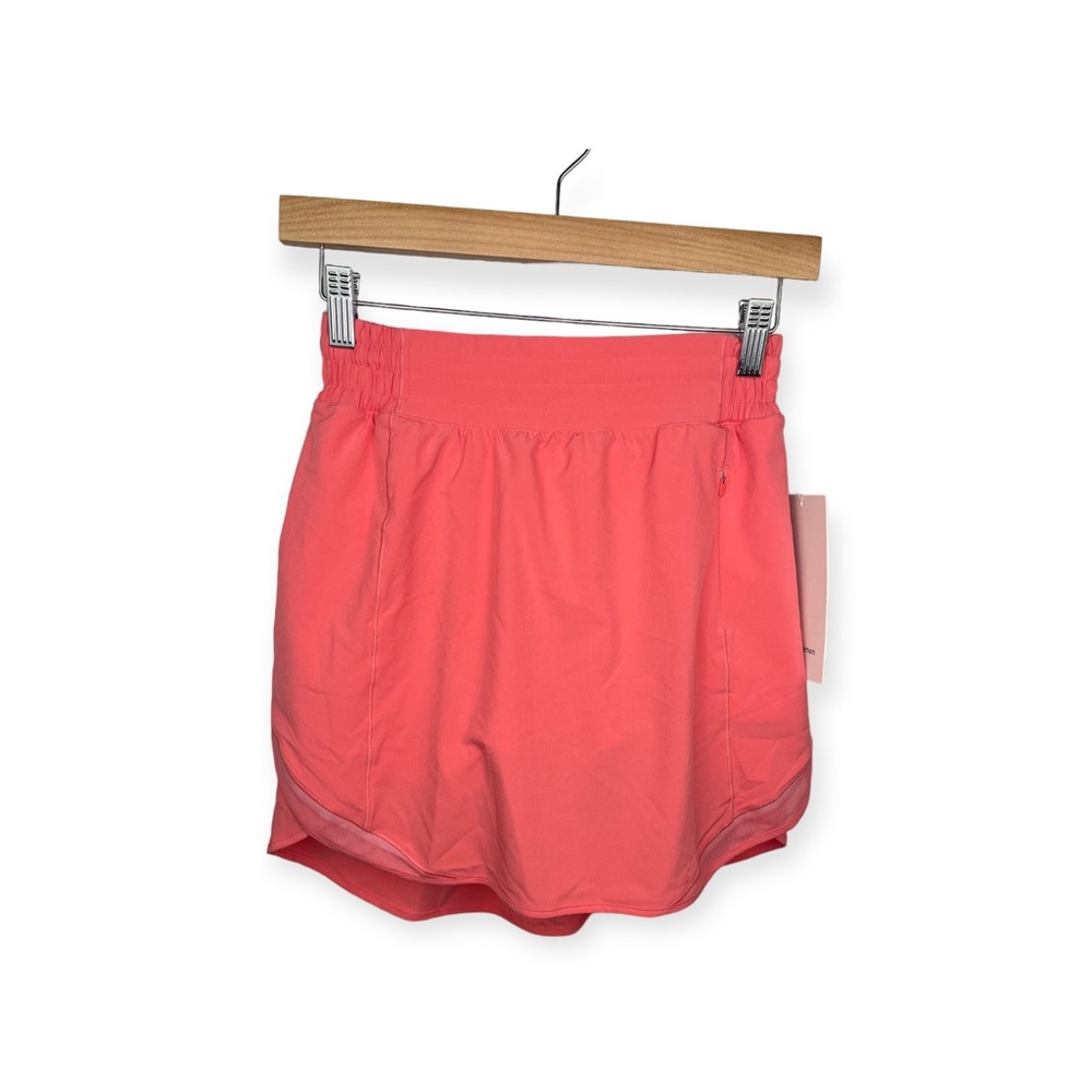 Lululemon Hotty Hot HR Skirt Long Pink Salmon NWT